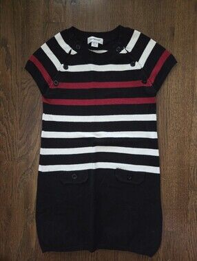 Savannah Girls S (5/6) Striped Sweater Dress